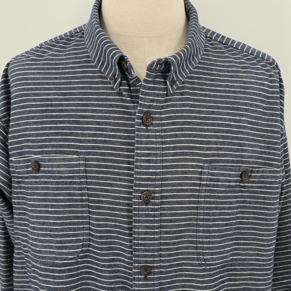 Duluth Trading Co Men's Relaxed Fit Heavyweight Button Up Shirt Men's 3XL